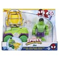 Miniatyrbild 4 av 5: Spidey Hulk Wrecker Truck Set, Fordon med 10 cm Figur, Leksaker för 3-åringar, Spidey och hans fantastiska vänner