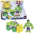 Miniatyrbild 1 av 5: Spidey Hulk Wrecker Truck Set, Fordon med 10 cm Figur, Leksaker för 3-åringar, Spidey och hans fantastiska vänner