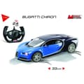 Miniatyrbillede 2 af 5: Bugatti Chiron radiostyret køretøj i skala 1:14 med lyseffekter - Tilfældig model blå eller sort