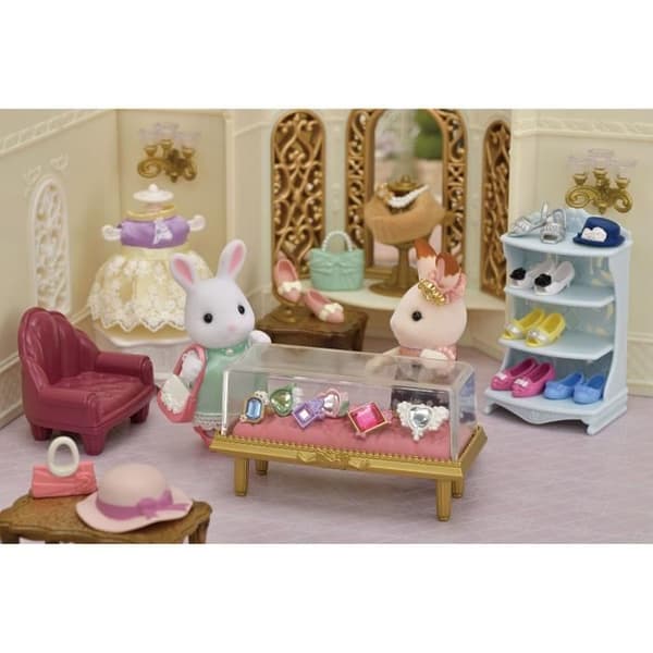 Miniaturefigurer - SYLVANIAN FAMILIES - 5647 - Modekuffert og Storesøster Snekanin