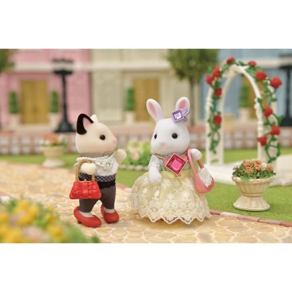 Miniaturefigurer - SYLVANIAN FAMILIES - 5647 - Modekuffert og Storesøster Snekanin