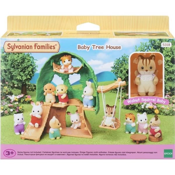 SYLVANIAN FAMILIES 5318 Hytten og babyen Ecureuil Roux