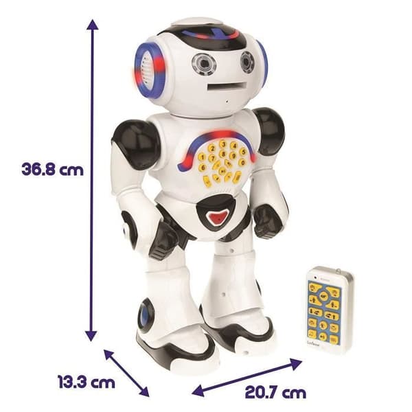 POWERMAN - Min första pedagogiska robot (franska), ljud och ljus - LEXIBOOK