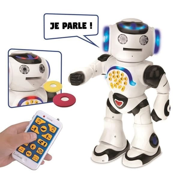 POWERMAN - Min första pedagogiska robot (franska), ljud och ljus - LEXIBOOK