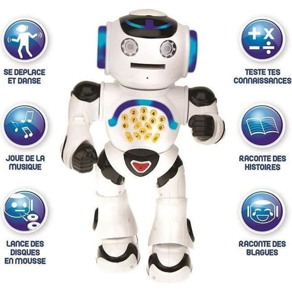 POWERMAN - Min första pedagogiska robot (franska), ljud och ljus - LEXIBOOK