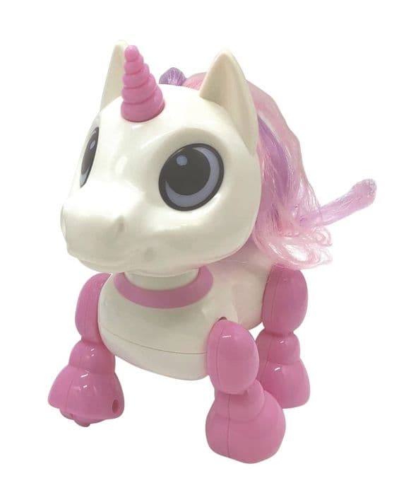 Power Unicorn Mini Robot - Ljus- och ljudeffekter - Handklappningskontroll - Upprepa