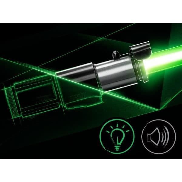 Yodan Force FX Elite -elektroninen valomiekka LEDeillä ja ensiluokkaisilla äänitehosteilla, ikä 14+, Star Wars: Musta sarja