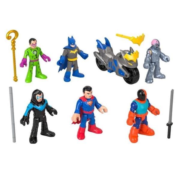 Imaginext-DC Super Friends-Deluxe Figurset med 9 Element - Imaginext - HXF94