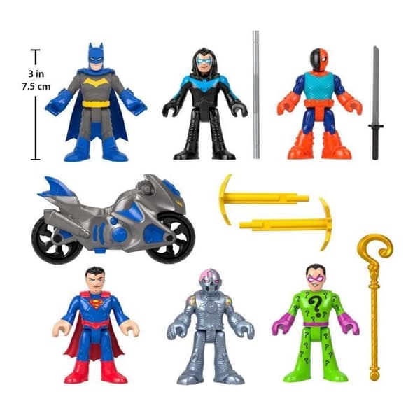 Imaginext-DC Super Friends-Deluxe Figurset med 9 Element - Imaginext - HXF94