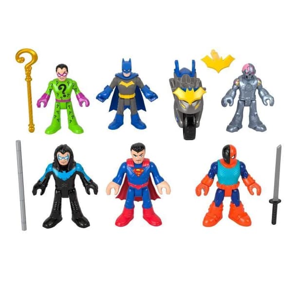 Imaginext-DC Super Friends-Deluxe Figurset med 9 Element - Imaginext - HXF94