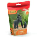 Miniatyrbild 3 av 3: Familjefigur av låglandsgorilla, med 1 gorillamamma och hennes 2 ungar, för barn från 3 år - Schleich 42601 Wild Life