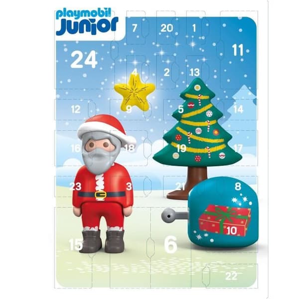 PLAYMOBIL JUNIOR 70297 PLAYMOBIL Junior Adventskalender, 24 overraskelser, Fra 12 måneder