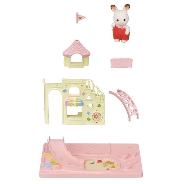 SYLVANIAN FAMILIES - 5319 - Babyslottet - Förskola, Skola - Chokladkaninunge - Blandad - 3 år gammal