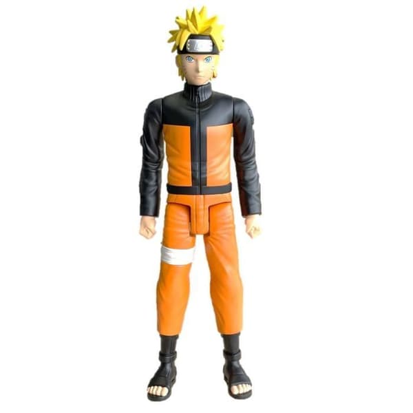 Stor ledad figur - BANDAI - Anime Heroes - Naruto Shippuden - Anime Heroes Mega Figur 30 cm - Naruto Uzumaki