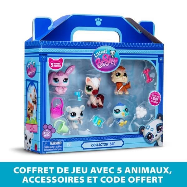 Paket med 5 husdjur - BANDAI - Littlest Pet Shop Mountain - Samlardjur