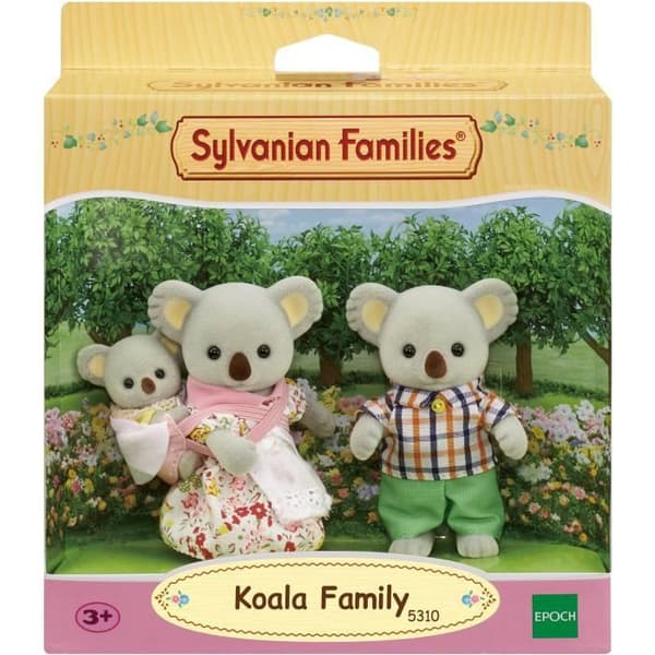 Sylvanian Koala Family - SYLVANIAN FAMILIES - 5310 - Nivelletty ja puettu - Harmaa