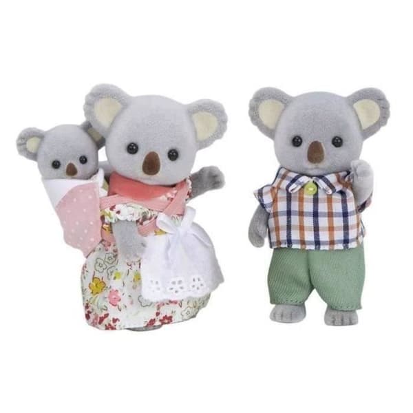 Sylvanian Koala Family - SYLVANIAN FAMILIES - 5310 - Nivelletty ja puettu - Harmaa