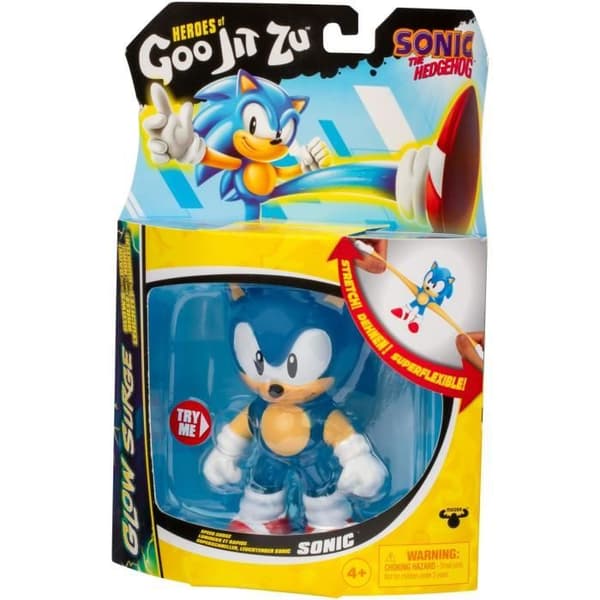 Sonic Glow Surge 13cm - Heroes OF GOO JIT ZU - SONIC - Valaiseva ja pidennettävä figuuri