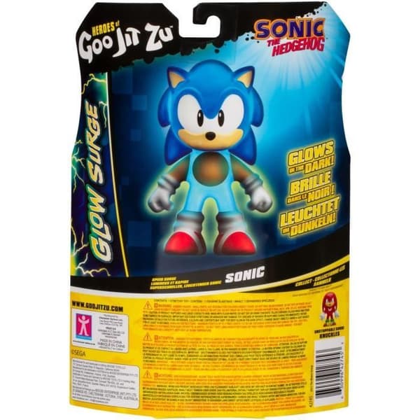 Sonic Glow Surge 13cm - Heroes OF GOO JIT ZU - SONIC - Valaiseva ja pidennettävä figuuri