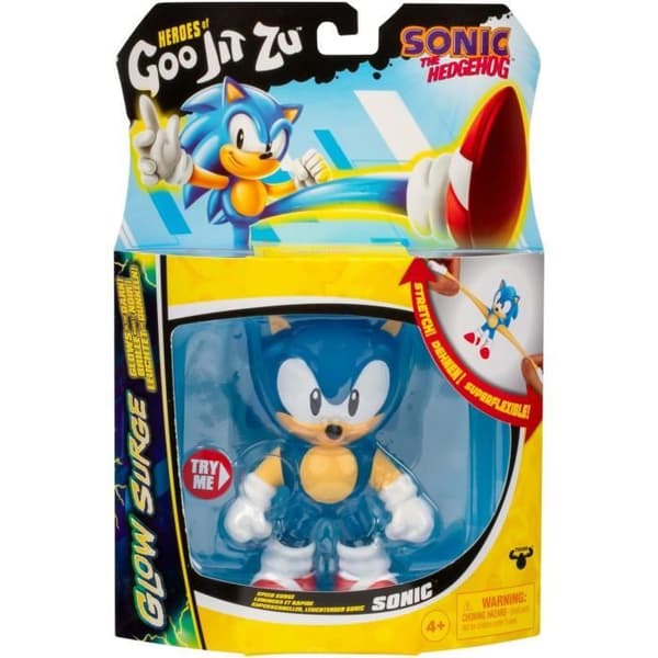 Sonic Glow Surge 13cm - Heroes OF GOO JIT ZU - SONIC - Valaiseva ja pidennettävä figuuri