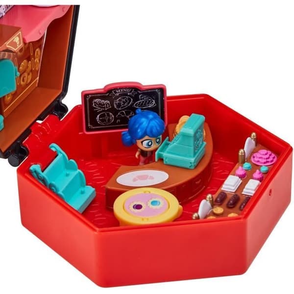 BANDAI - Mirakuløs Mariehøne - Mini Universe Chibi Bakery - Minifigurer Marinette og Adrien inkluderet - P50551