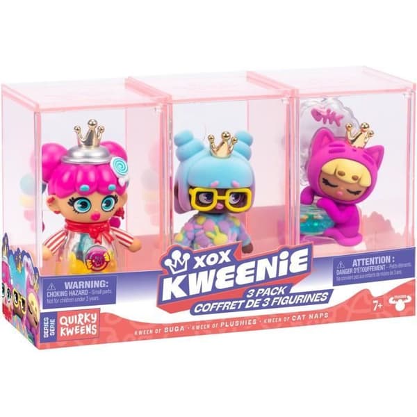 Dockpaket - XOX KWEENIE - Quirky-serien - 13 cm - 3 dockor ingår - Unika ytbehandlingar