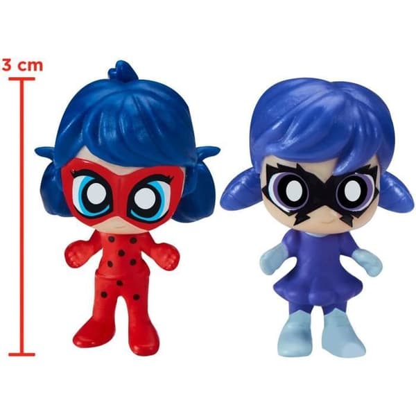 BANDAI - Mirakulös Nyckelpiga - Chibi Mini Universe Nöjespark - Marinette och Climatika Minifigurer Ingår - P50553