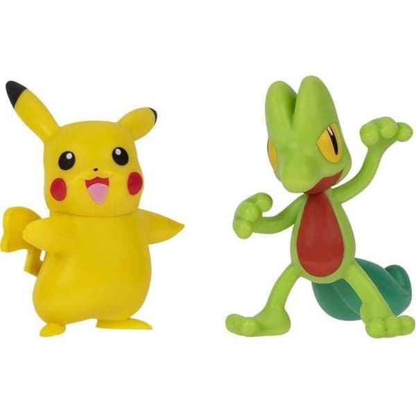 2 Poképalloa Pokémoneineen ja 6 hyökkäyslevyllä - BANDAI - Pokémon - Poképallon yllätyshyökkäys Pikachu vs. Arcko - Peli