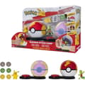Pikkukuva 1 / 6: 2 Poképalloa Pokémoneineen ja 6 hyökkäyslevyllä - BANDAI - Pokémon - Poképallon yllätyshyökkäys Pikachu vs. Arcko - Peli