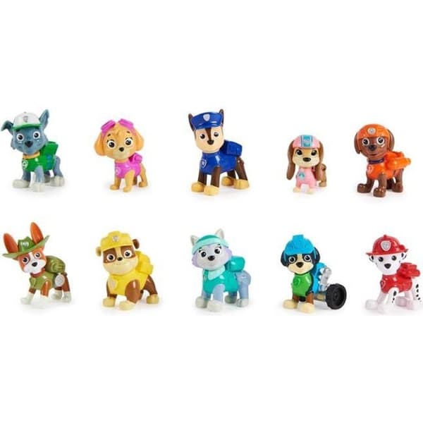 Pat 'Patruljen - Multipakke med 10 figurer - 10-års fødselsdag La Pat' Patrulje - fra 3 år