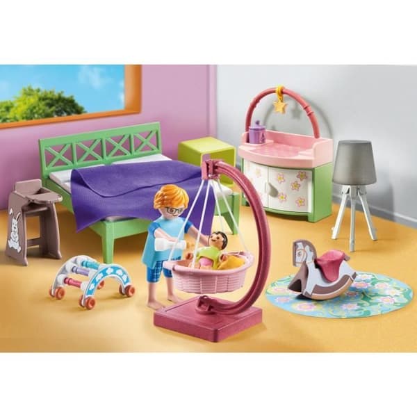 PLAYMOBIL 71609 Föräldrarum med hängande spjälsäng, Arkitektens hus, Mitt liv, 50 delar, från 4 år