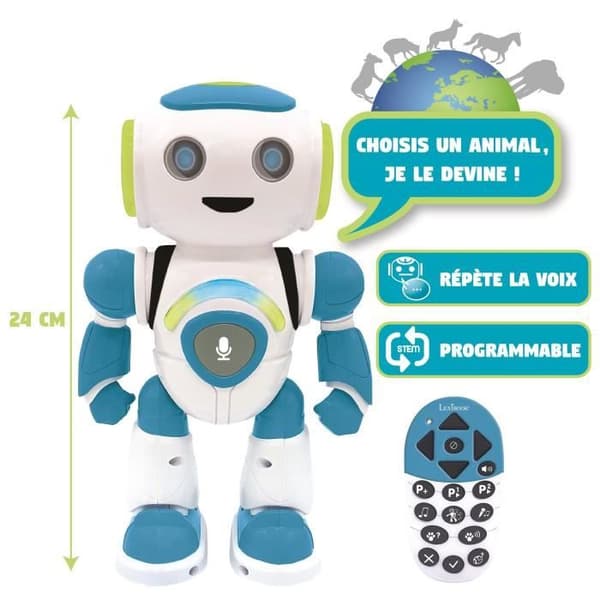 LEXIBOOK - POWERMAN Junior - Interaktiv pædagogisk robot - fra 3 år