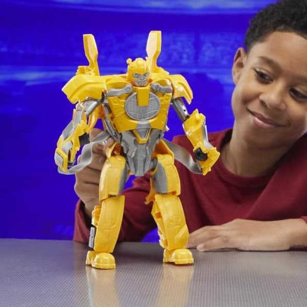 Transformers One Piece Bumblebee B-127 2-i-1 figur, 25 cm skala, kan konverteres til en maske, interaktivt legetøj, fra 6 år