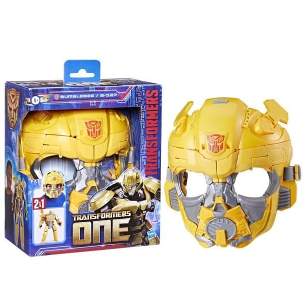 Transformers One Piece Bumblebee B-127 2-i-1 figur, 25 cm skala, kan konverteres til en maske, interaktivt legetøj, fra 6 år