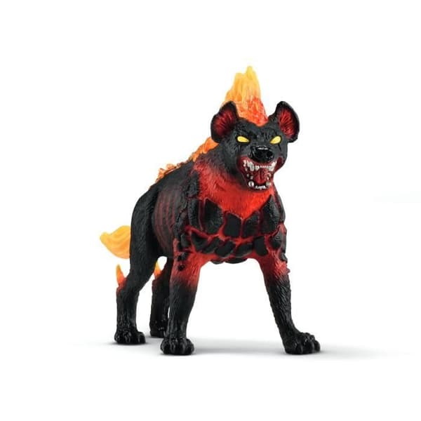 Taisteluluolan laavanhyeena, areenan laajennus, SCHLEICH 42674 Eldrador-olennot, 7 vuotta vanha
