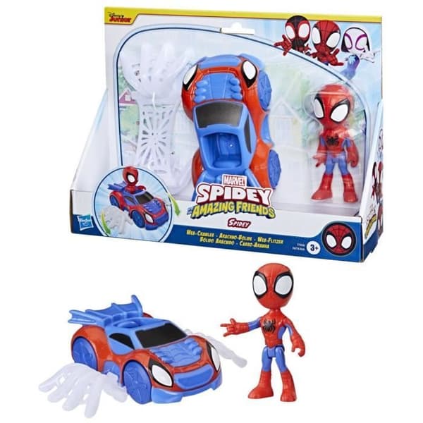 Hämähäkin hämähäkkiauto, Marvel, taaperolelut, Hämähäkkimies ja hänen poikkeukselliset ystävänsä