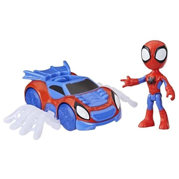 Hämähäkin hämähäkkiauto. Marvel. taaperolelut. Hämähäkkimies ja hänen poikkeukselliset ystävänsä