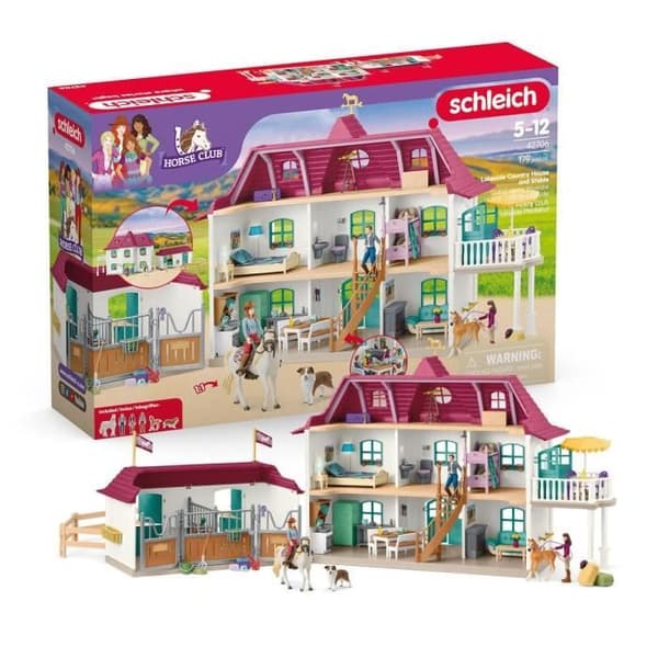Lakeside Large Equestrian Center Box, SCHLEICH 42706, Hesteklub, Fra 4 år