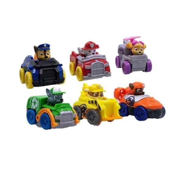 SPIN MASTER PACK 6 RACERS PUP SQUAD Paw Patrol