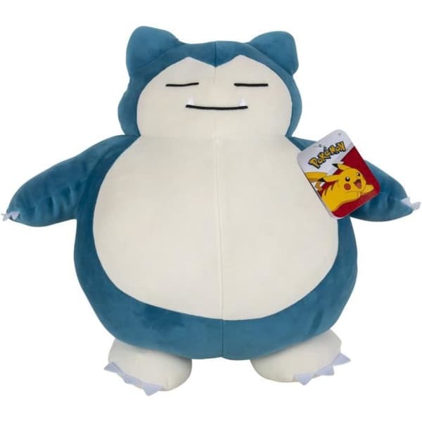 Plys - BANDAI - Pokémon Snorlax - 40 cm, blød og fluffy