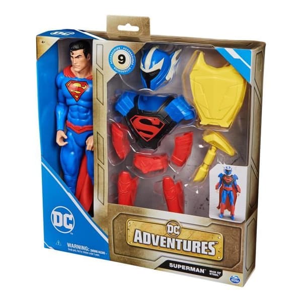 Spin Master PAKKE 30 CM SUPERMAN FIGUR + TILBEHØR DC Adventures