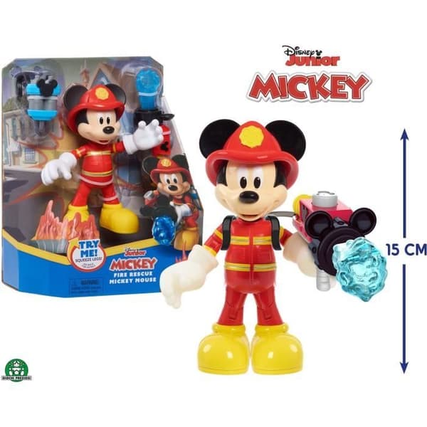 Mikki Hiiri Palomies Figuuri 15 cm - DISNEY - Lelu lapsille 3-vuotiaista alkaen - MCC20 - Nivelletty
