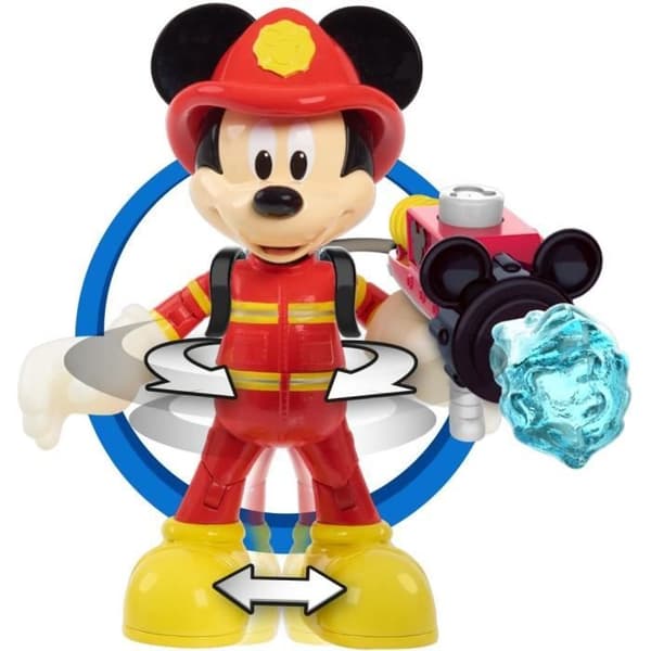 Mikki Hiiri Palomies Figuuri 15 cm - DISNEY - Lelu lapsille 3-vuotiaista alkaen - MCC20 - Nivelletty