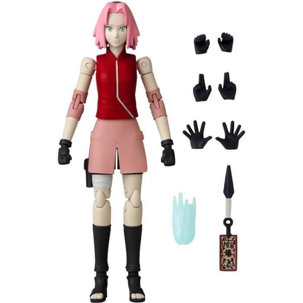 Anime Heroes figur - BANDAI - Naruto Shippuden - Haruno Sakura - 16 artikulationspunkter