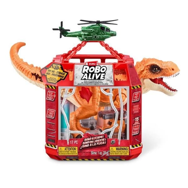Fangstspil - ZURU - Dino Escape - Fang dinosauren i frihed med fælder og våben for at undgå ødelæggelse