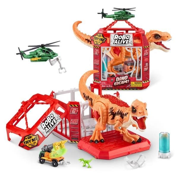 Fangstspil - ZURU - Dino Escape - Fang dinosauren i frihed med fælder og våben for at undgå ødelæggelse