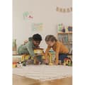 Miniatyrbillede 6 af 6: Bondegårdsdyrsfigursæt med tilbehør - 92-delt pædagogisk bondegårdslegesæt med ko, hest, gris og