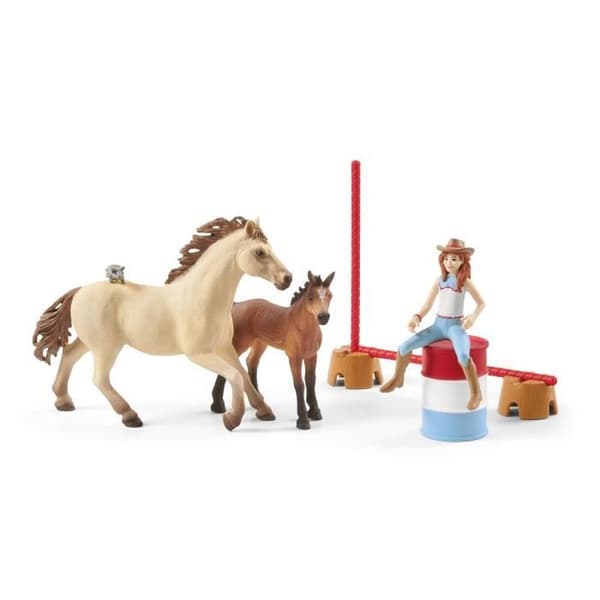 Ranchträning, Schleich Equestrian World Set, Figurset för barn från 5 år, Schleich 72157 HÄST