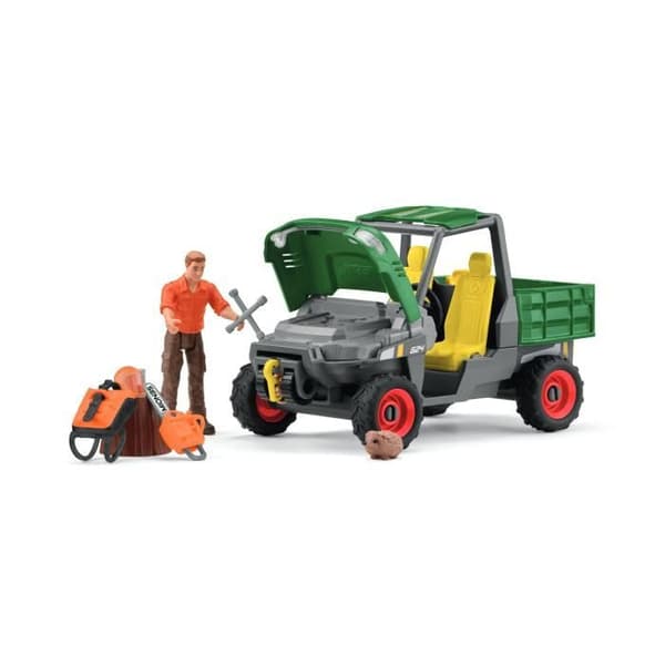 Schleich 42659 Farm World Skovranger med Køretøjssæt til Børn fra 5 år