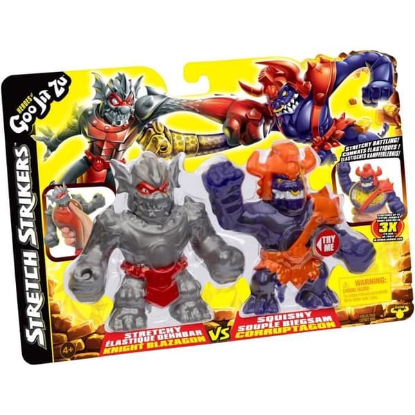 Strikers Blaz vs Corr 11cm Figur Duo - HEROES OF GOO JIT ZU - Episk kamp med krigerrustning